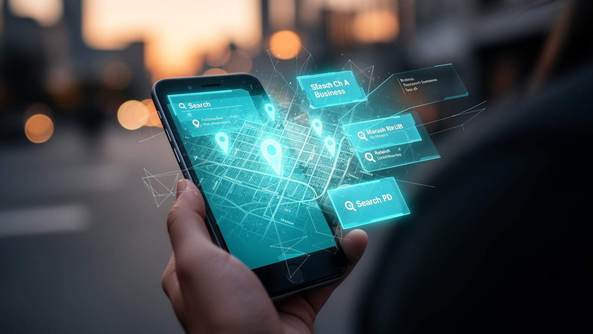 Business owner using the GrowthCore Suite app on a mobile device
